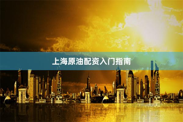 上海原油配资入门指南